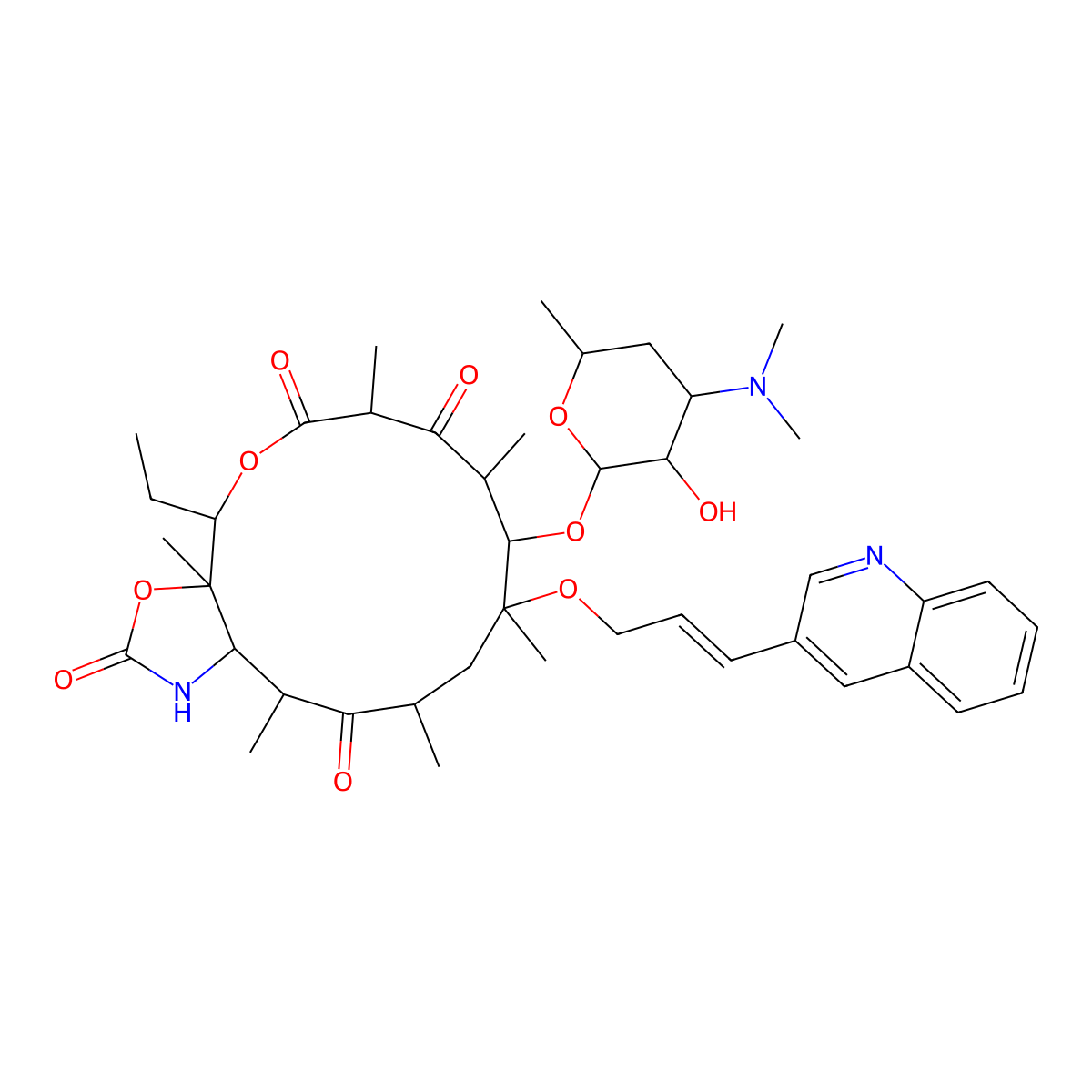 Cethromycin molecular structure, CAS 205110-48-1