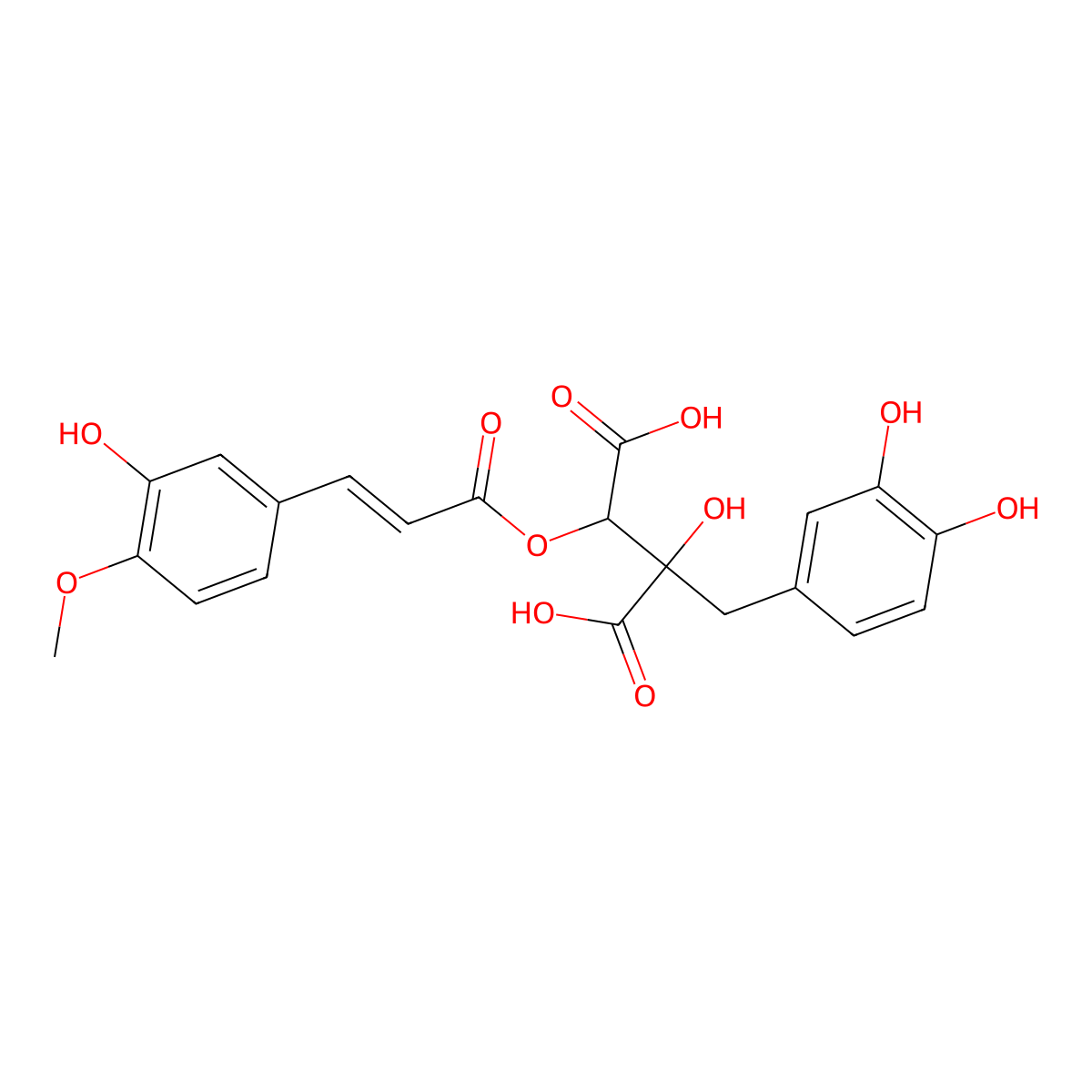 Cimicifugic Acid B molecular structure, CAS 205114-66-5
