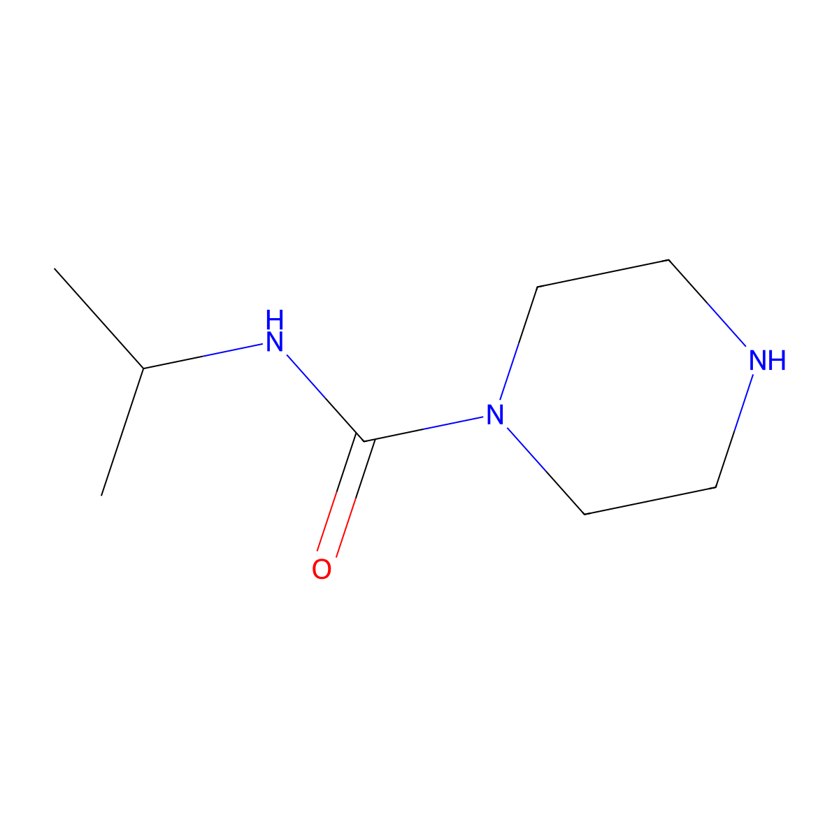 N-Isopropylpiperazine-1-carboxamide molecular structure, CAS 205116-57-0