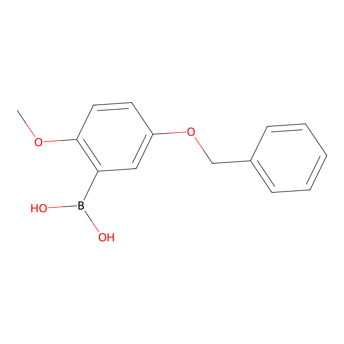 [5-(Benzyloxy)-2-methoxyphenyl]boronic acid molecular structure, CAS 2051586-00-4