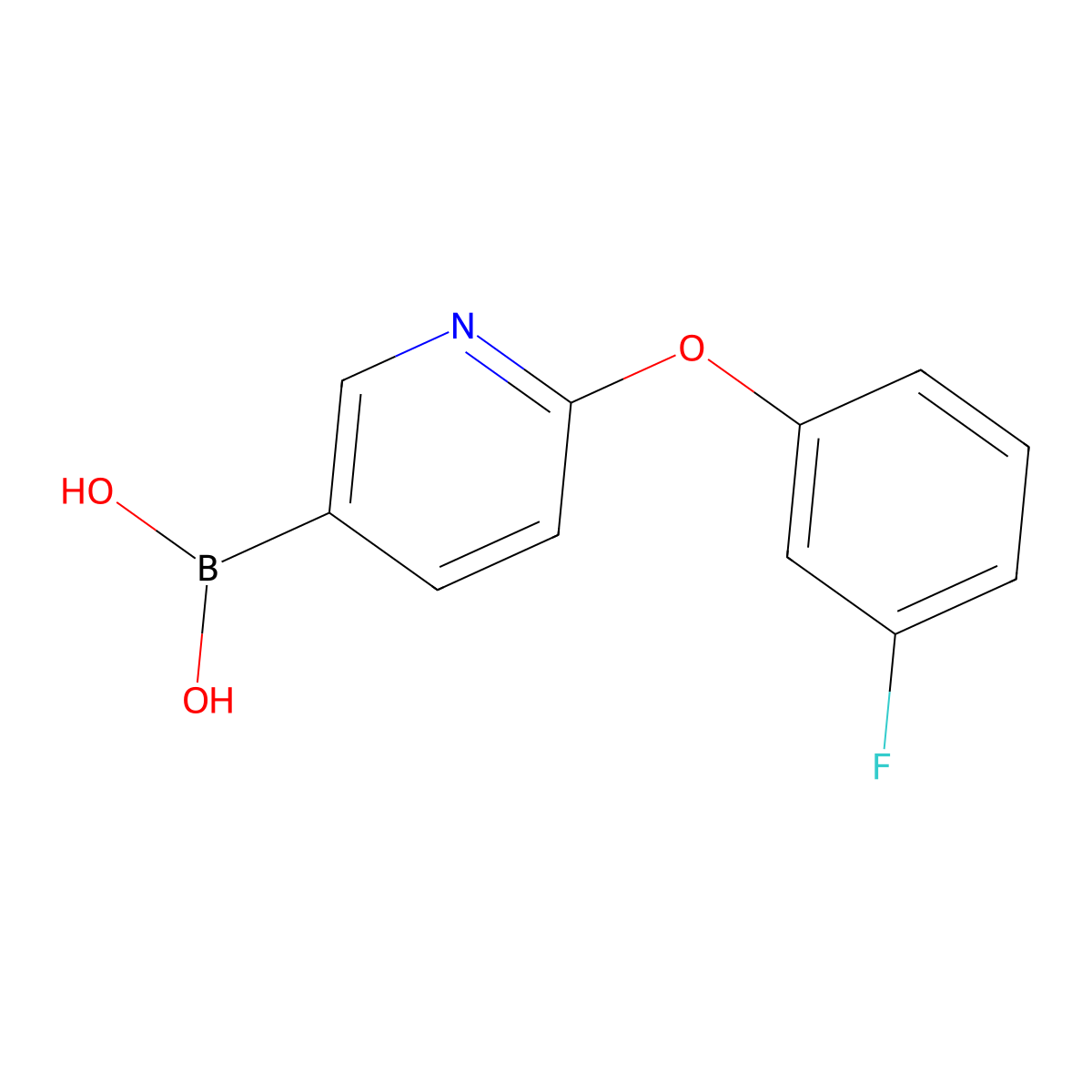 6-(3-Fluorophenoxy)pyridine-3-boronic acid molecular structure, CAS 2051588-60-2