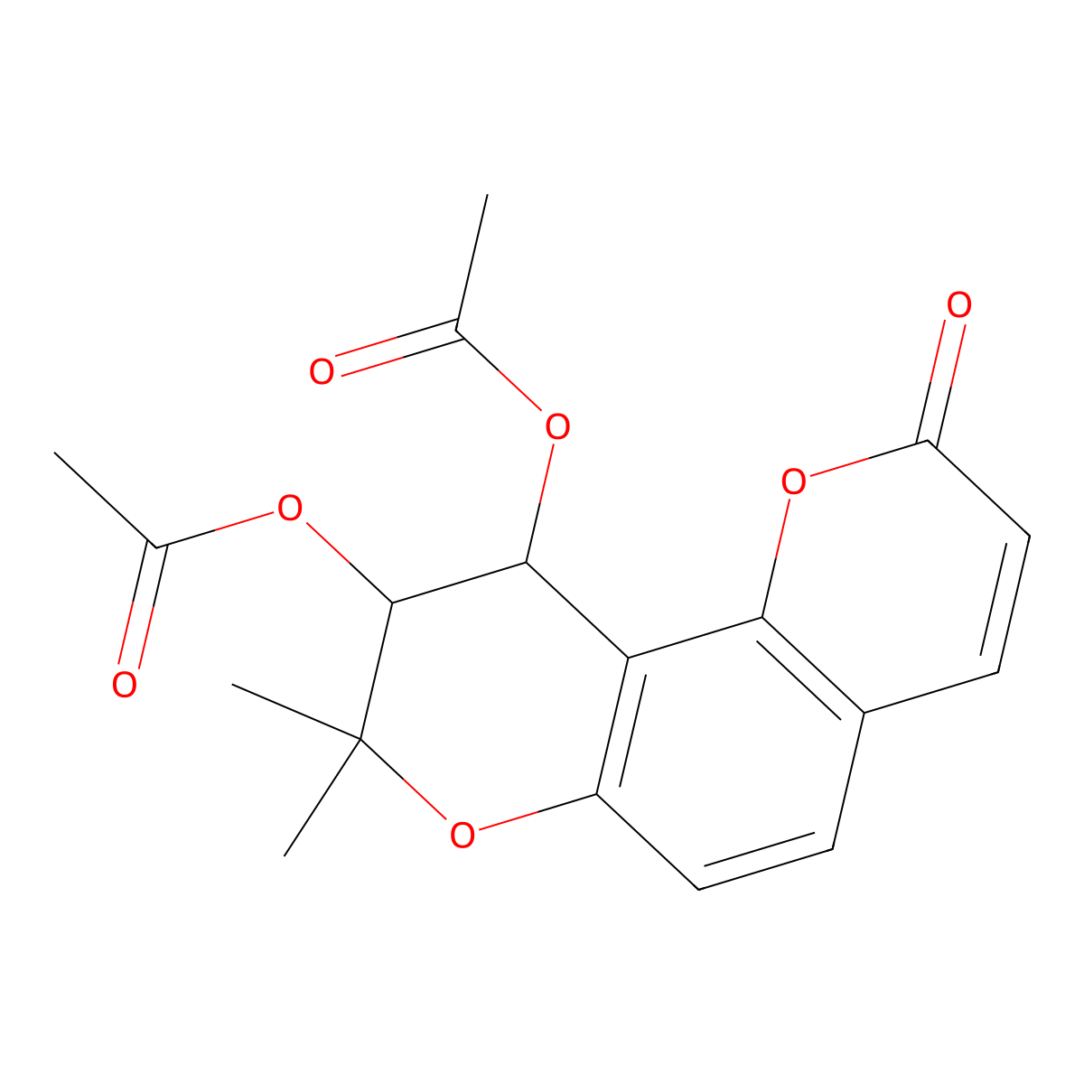 Qianhucoumarin D molecular structure, CAS 20516-19-2