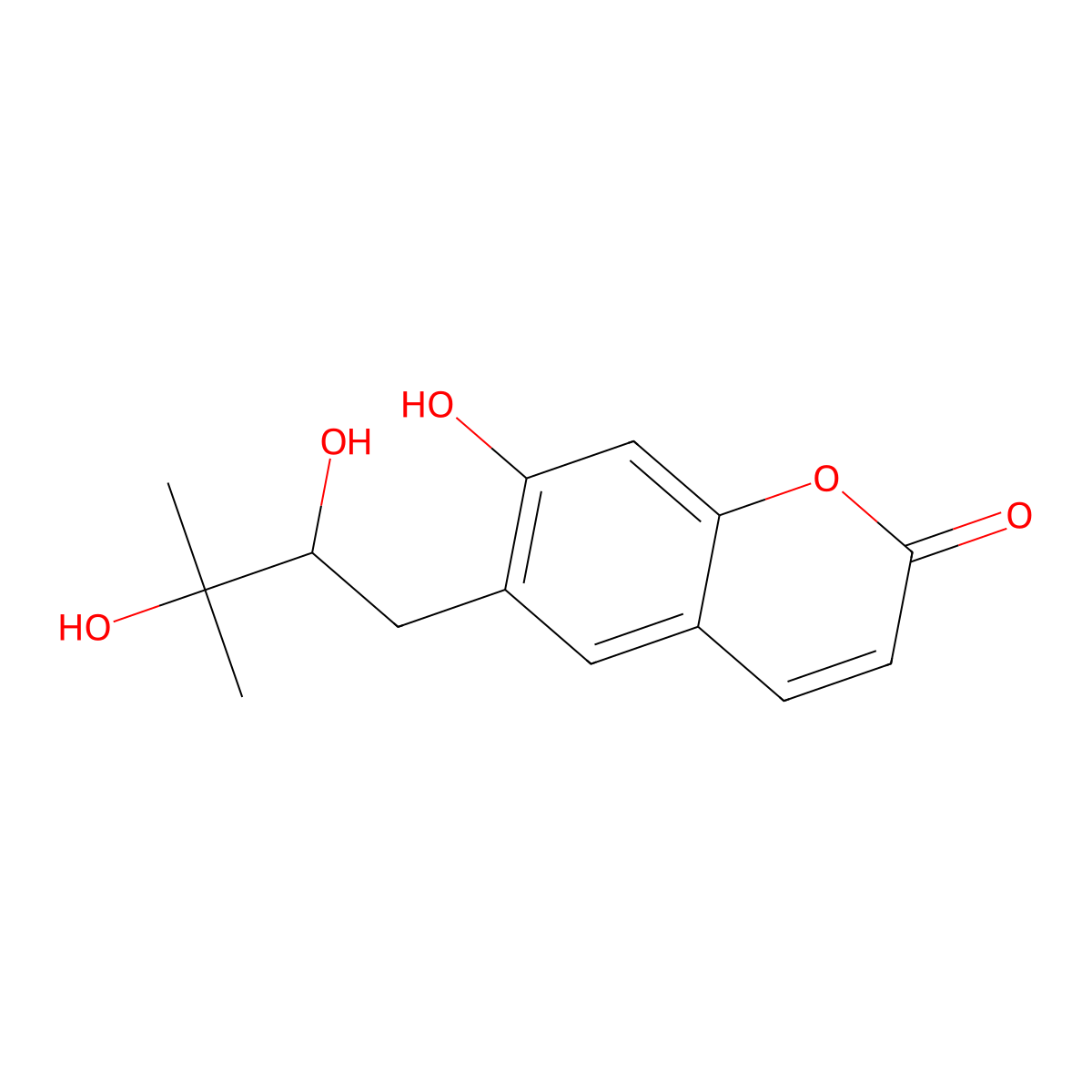 (+)-Peusedanol molecular structure, CAS 20516-23-8