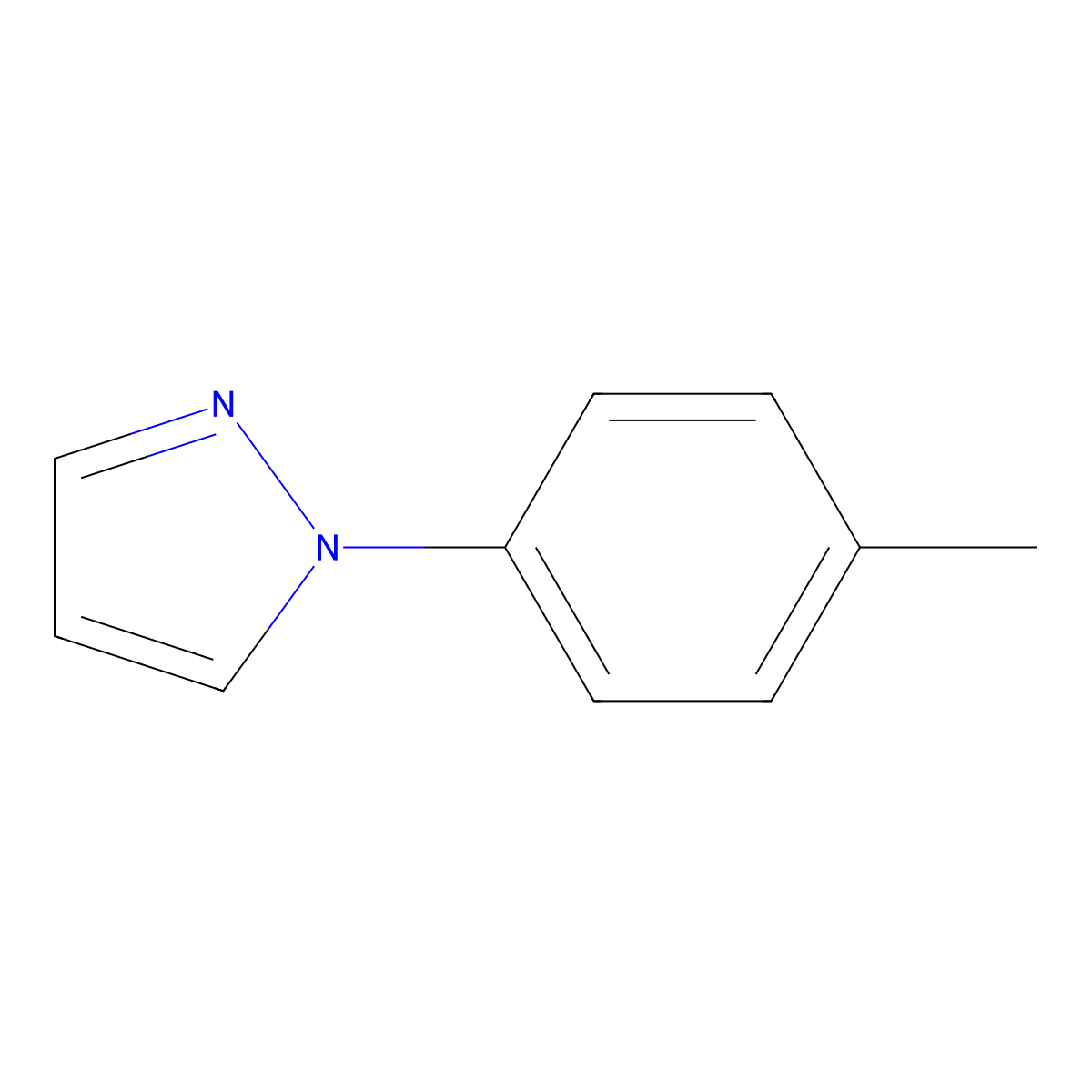 1-p-Tolyl-1H-pyrazole molecular structure, CAS 20518-17-6