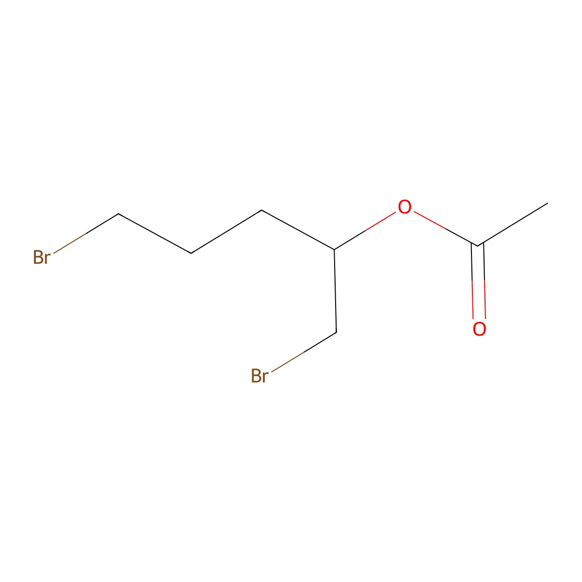 2-Acetoxy-1,5-dibromopentane molecular structure, CAS 205180-51-4