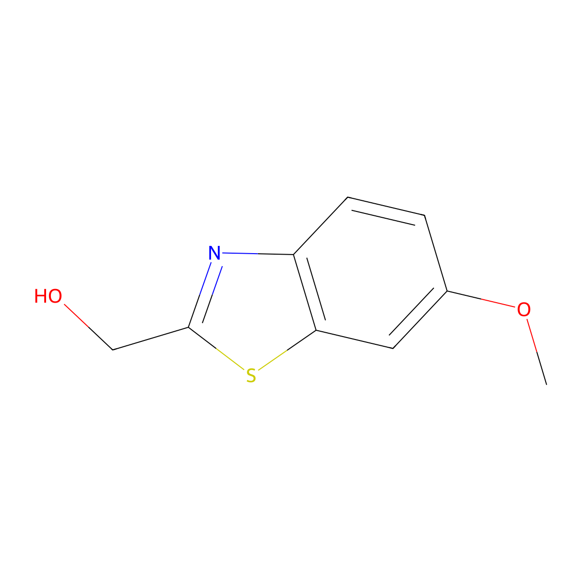 6-Methoxy-2-benzothiazolemethanol molecular structure, CAS 205181-83-5