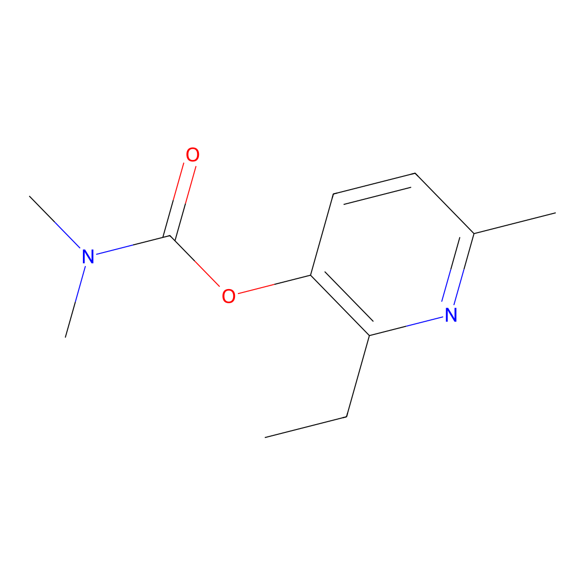 2-Ethyl-6-MethylpyriDin-3-yl DiMethylcarbamate molecular structure, CAS 205189-70-4