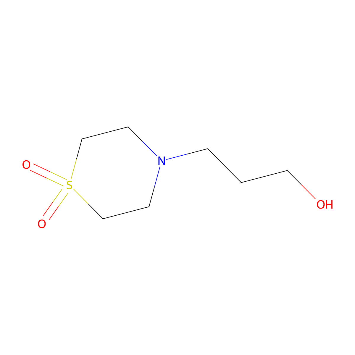 4-(3-Hydroxypropyl)thiomorpholine 1,1-Dioxide molecular structure, CAS 205194-33-8