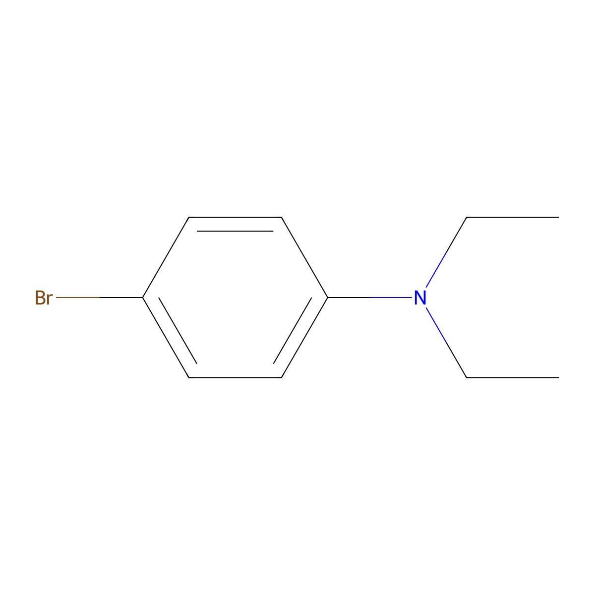 Benzenamine, 4-bromo-N,N-diethyl- molecular structure, CAS 2052-06-4