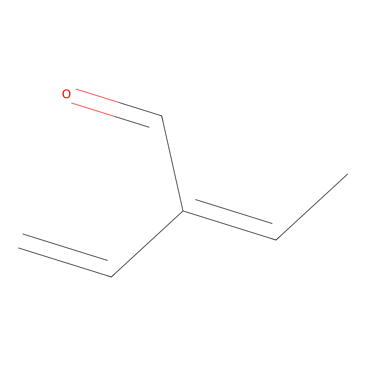2-Ethenyl-2-butenal molecular structure, CAS 20521-42-0