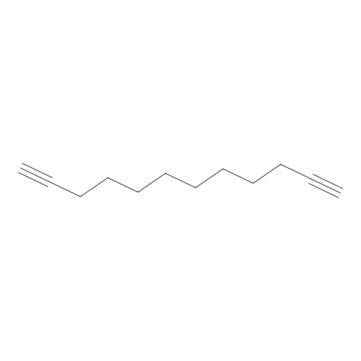 1,11-Dodecadiyne molecular structure, CAS 20521-44-2
