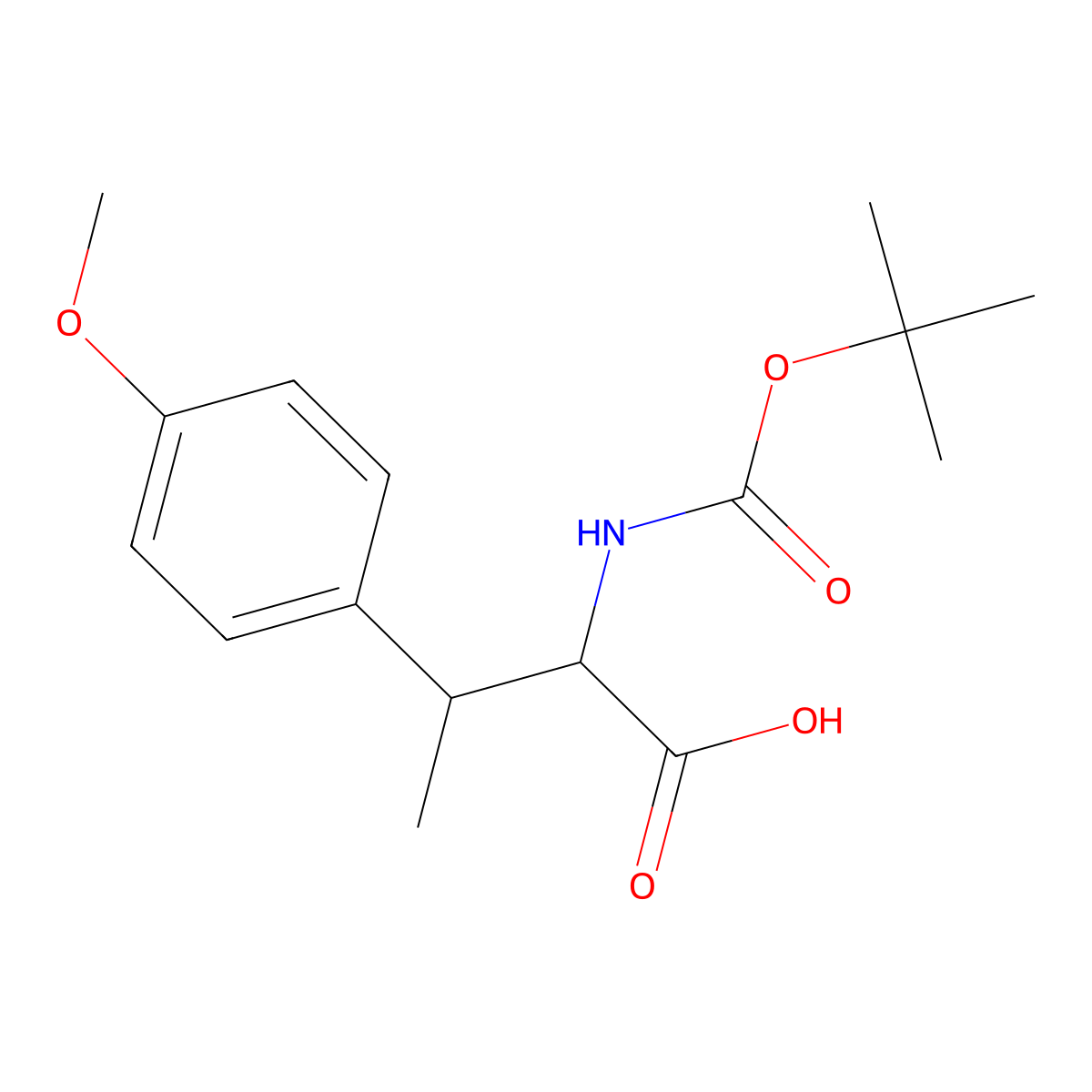 (2S,3R)-2-tert-Butoxycarbonylamino-3-(4-methoxy-phenyl)-butyric acid molecular structure, CAS 2052193-29-8