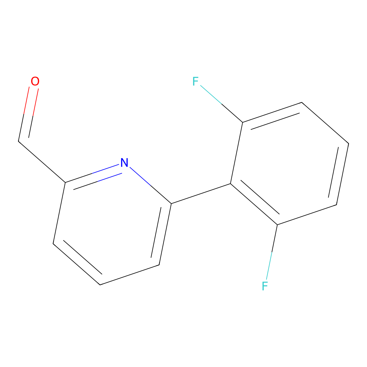6-(2,6-Difluorophenyl)picolinaldehyde molecular structure, CAS 2052193-90-3