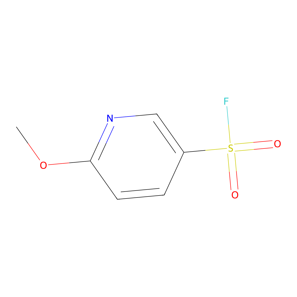 6-Methoxypyridine-3-sulfonyl fluoride molecular structure, CAS 2052277-21-9