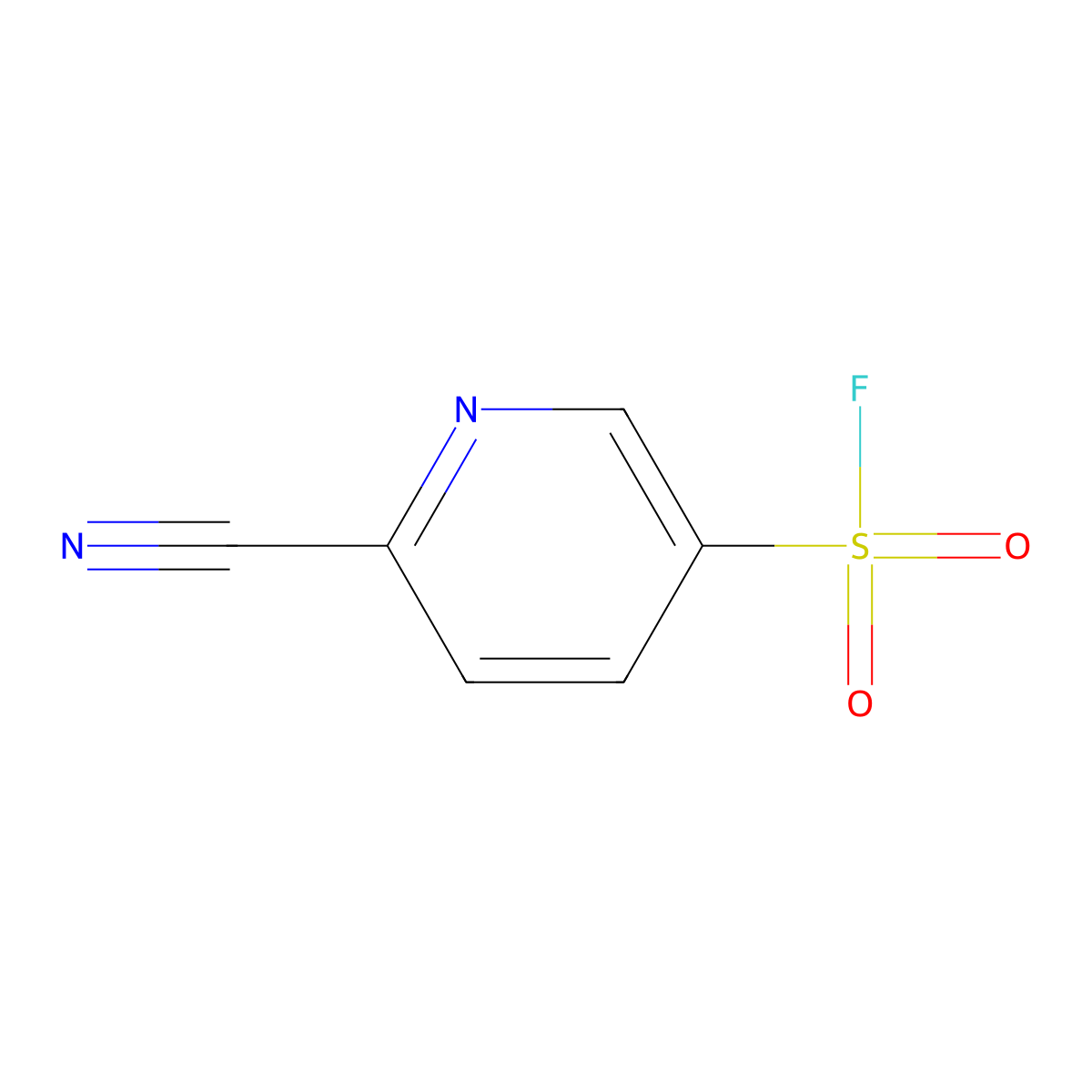 6-Cyanopyridine-3-sulfonyl fluoride molecular structure, CAS 2052277-23-1