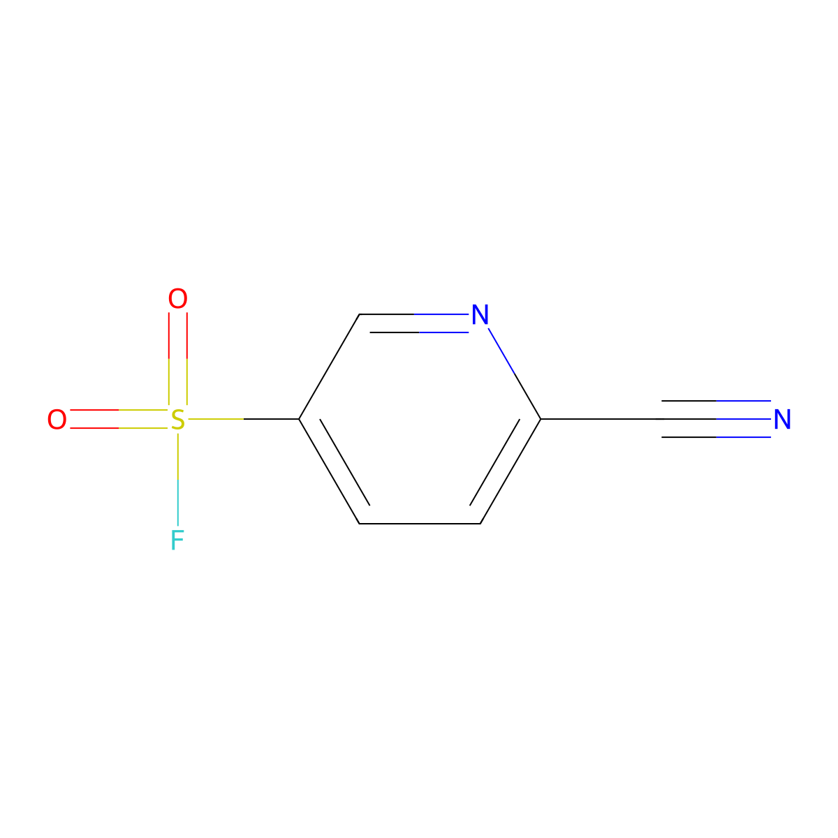 6-Cyanopyridine-3-sulfonyl fluoride molecular structure, CAS 2052277-23-1