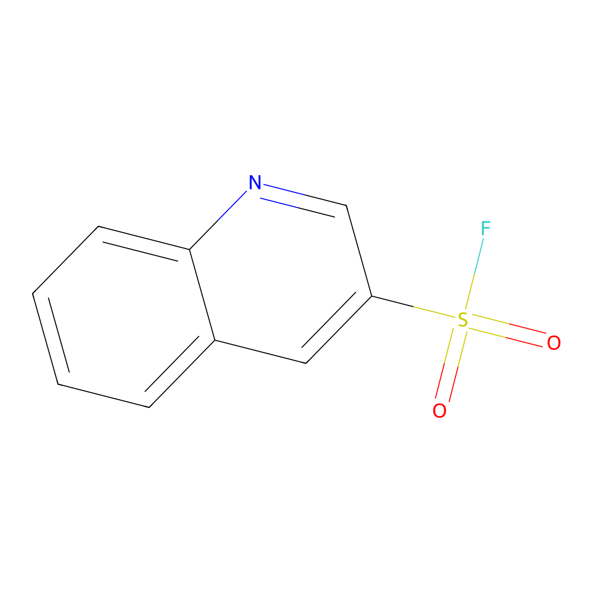 Quinoline-3-sulfonyl fluoride molecular structure, CAS 2052277-27-5