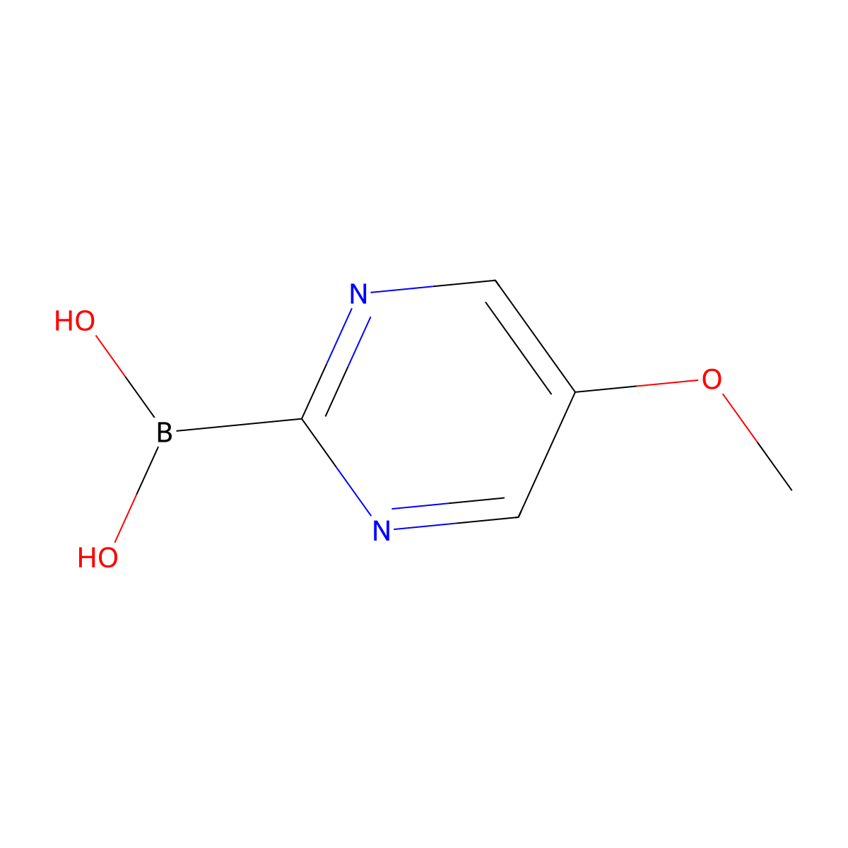(5-Methoxypyrimidin-2-yl)boronic acid molecular structure, CAS 2052280-06-3