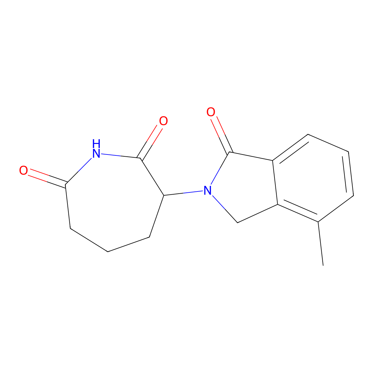 (S)-3-(4-Methyl-1-oxoisoindolin-2-yl)azepane-2,7-dione molecular structure, CAS 2052301-24-1