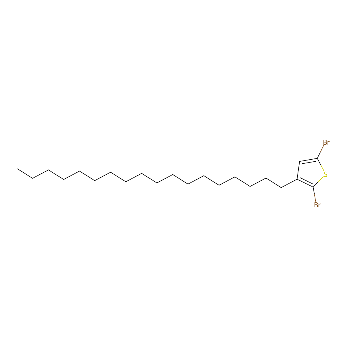 2,5-Dibromo-3-octadecylthiophene molecular structure, CAS 205235-01-4