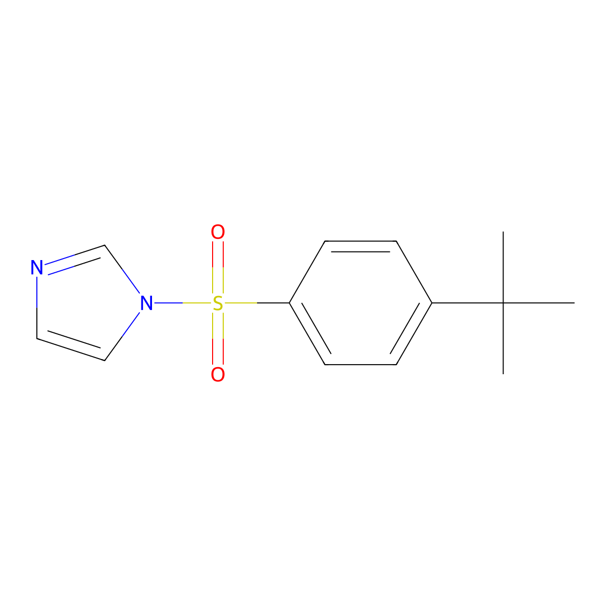 1-[(4-tert-butylphenyl)sulfonyl]-1H-imidazole molecular structure, CAS 205247-57-0