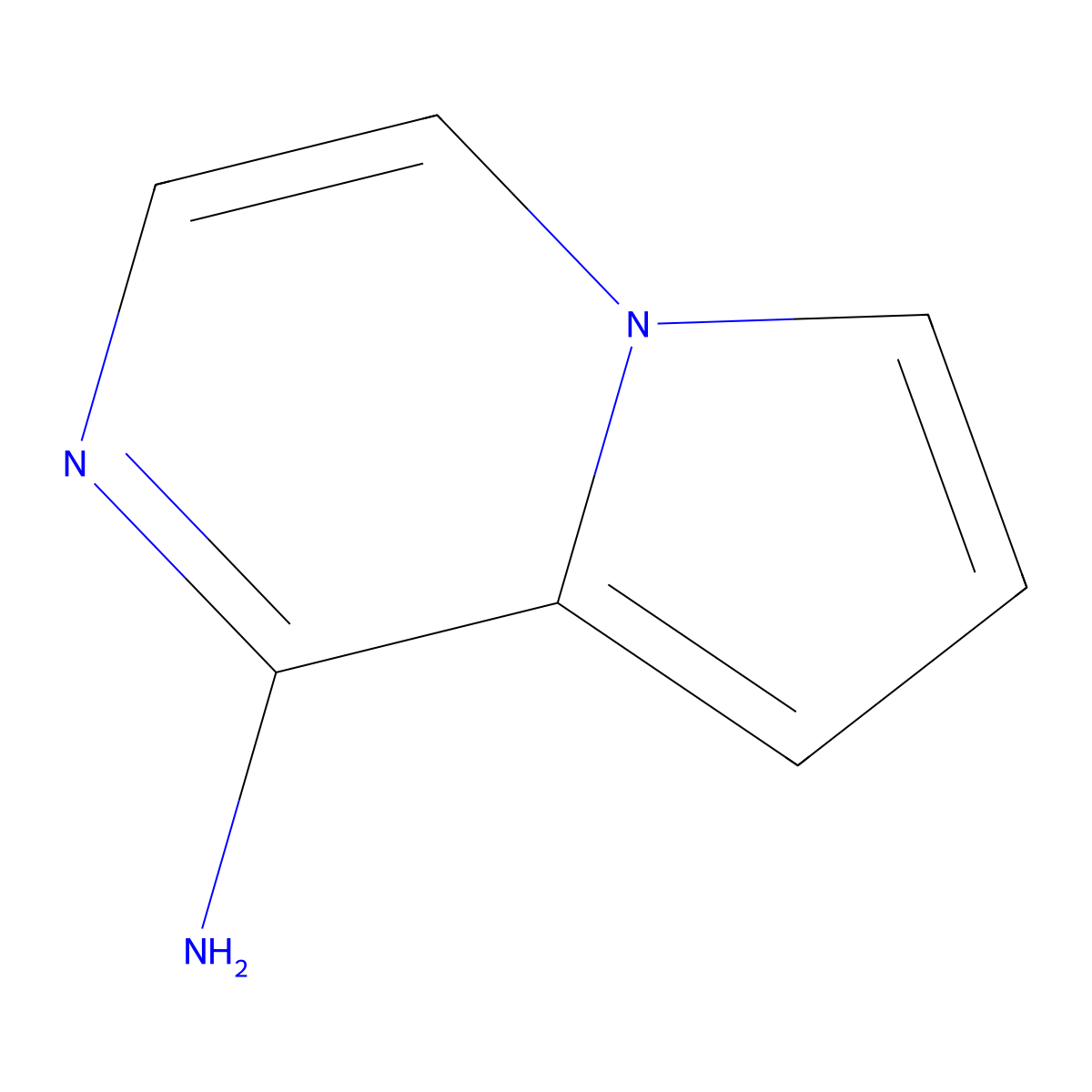 Pyrrolo(1,2-a)pyrazin-1-amine molecular structure, CAS 2052588-76-6