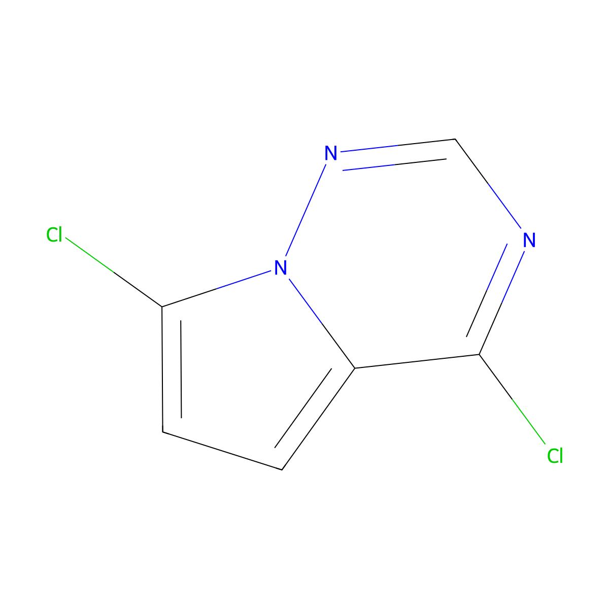 4,7-Dichloropyrrolo[2,1-f][1,2,4]triazine molecular structure, CAS 2052588-83-5