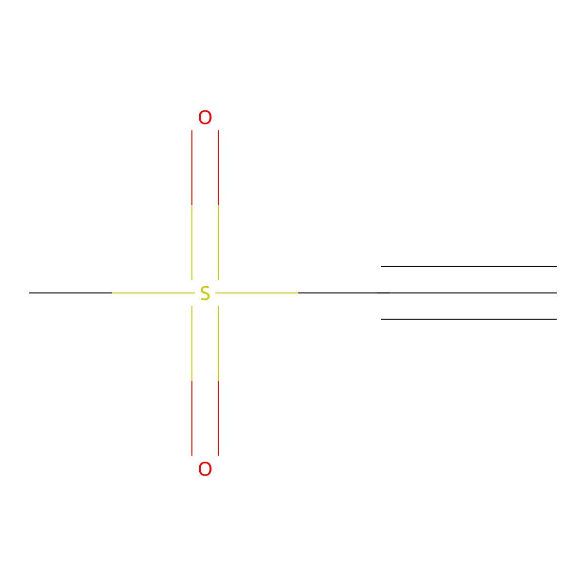 Methanesulfonylethyne molecular structure, CAS 20526-31-2