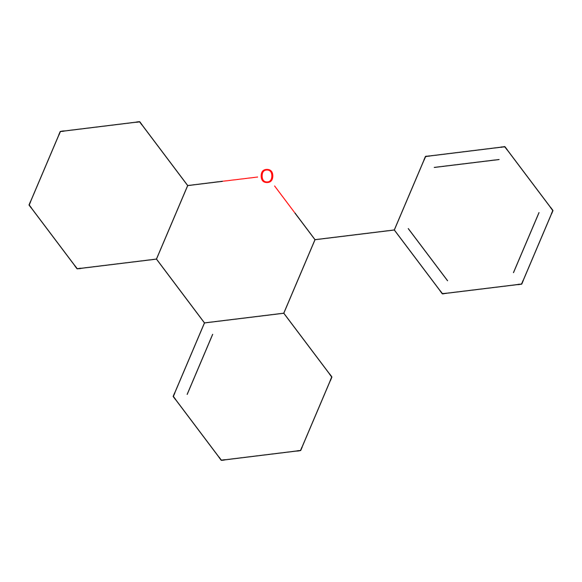 6-phenyl-2,3,4,4a,6,6a,7,8,9,10b-decahydro-1H-benzo[c]chromene molecular structure, CAS 205264-40-0