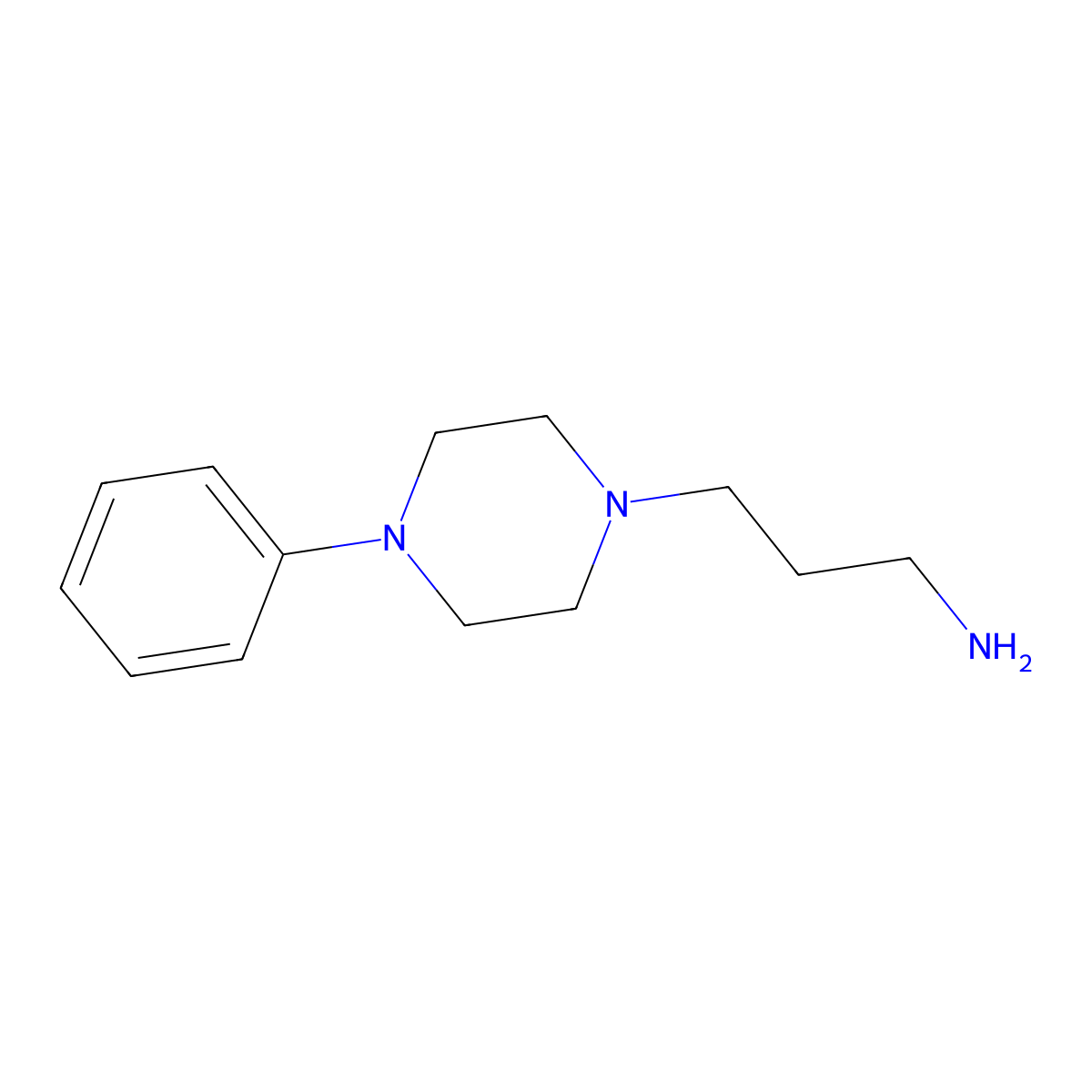3-(4-Phenylpiperazin-1-yl)propan-1-amine molecular structure, CAS 20529-19-5