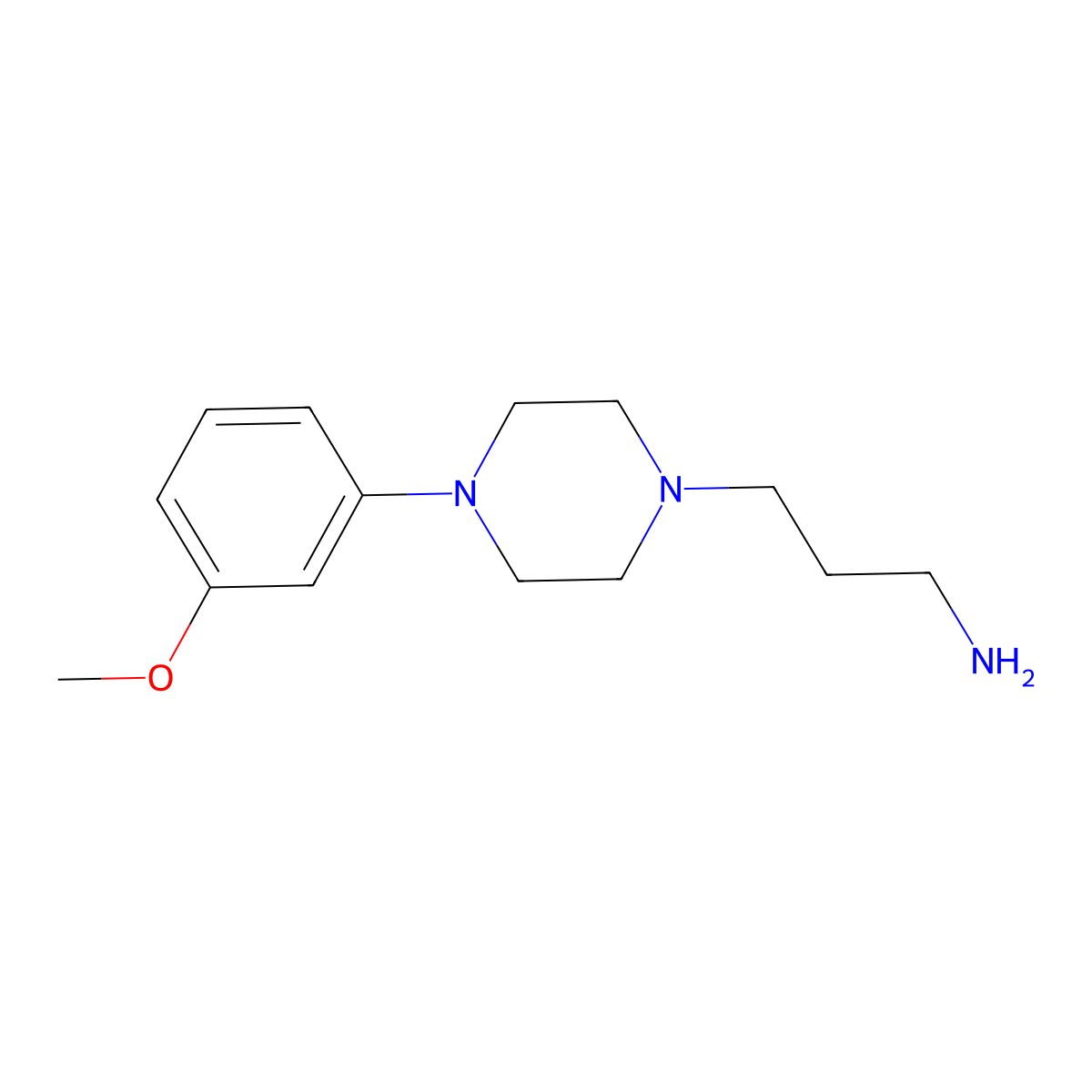 3-[4-(3-Methoxyphenyl)piperazin-1-yl]propan-1-amine molecular structure, CAS 20529-24-2