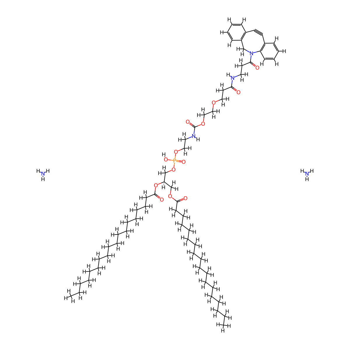 Dspe-peg-dbco molecular structure, CAS 2052955-83-4