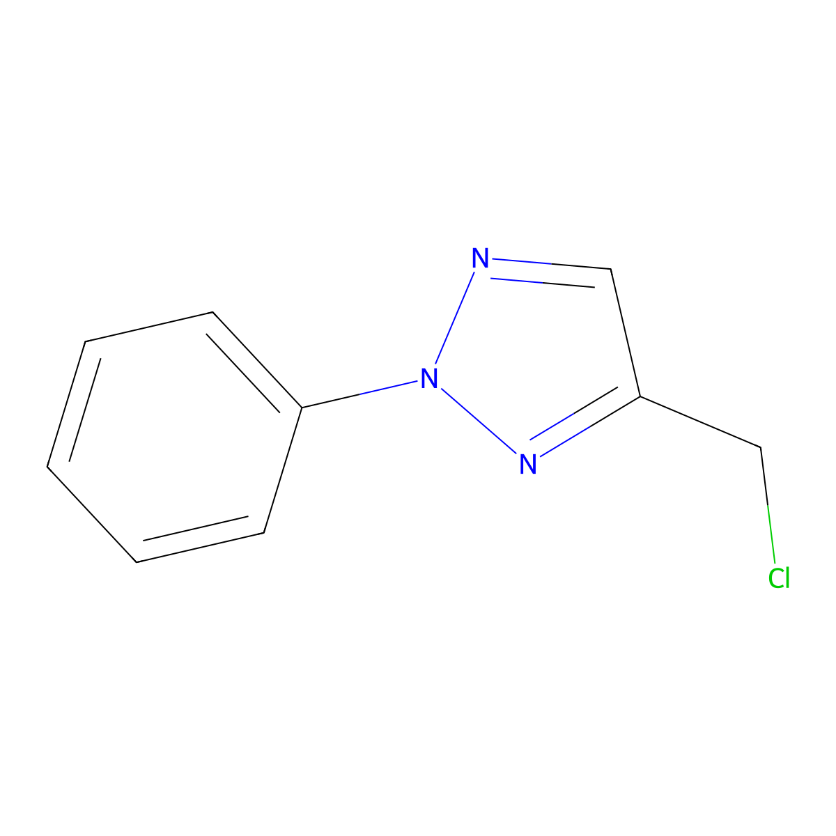 4-(Chloromethyl)-2-phenyl-2H-1,2,3-triazole molecular structure, CAS 205306-59-8