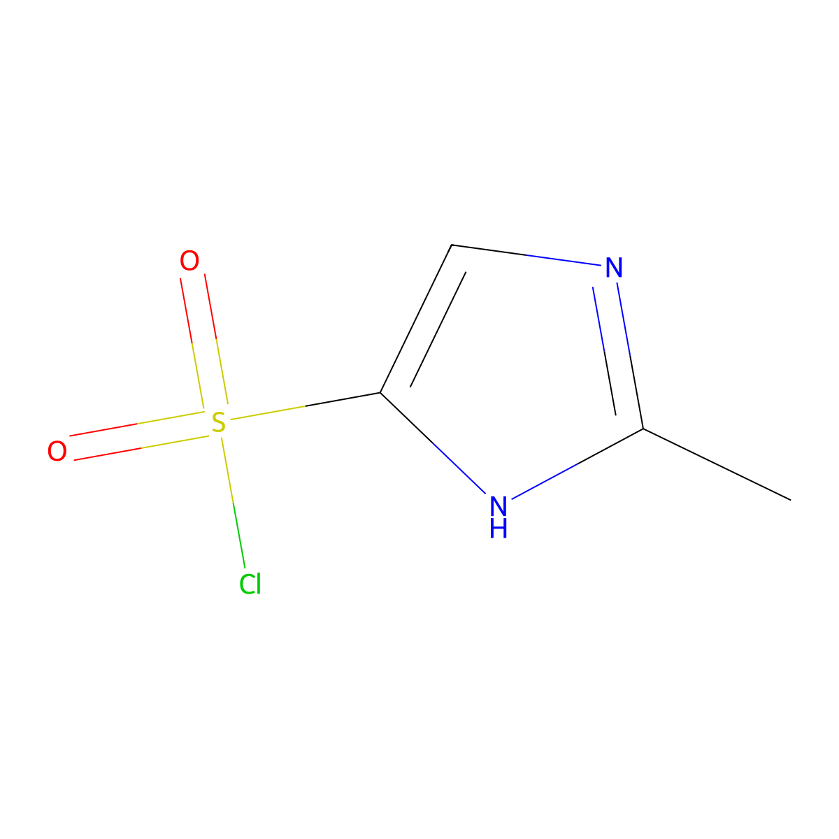 2-methyl-1H-imidazole-5-sulfonyl chloride molecular structure, CAS 205311-54-2