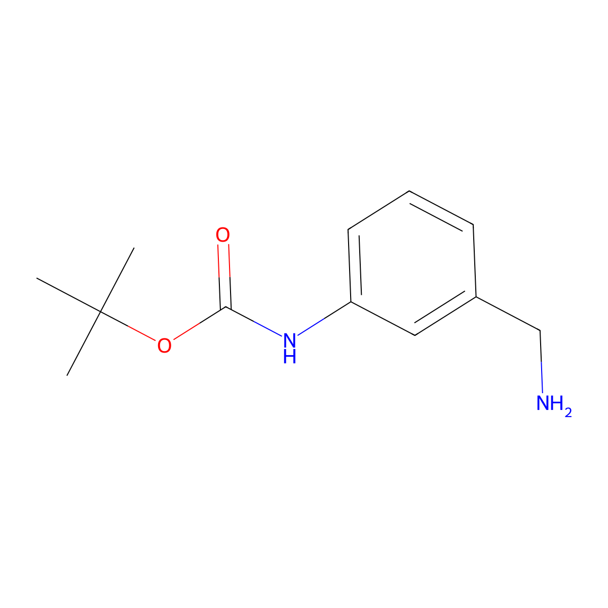 3-(Aminomethyl)-1-N-Boc-aniline molecular structure, CAS 205318-52-1
