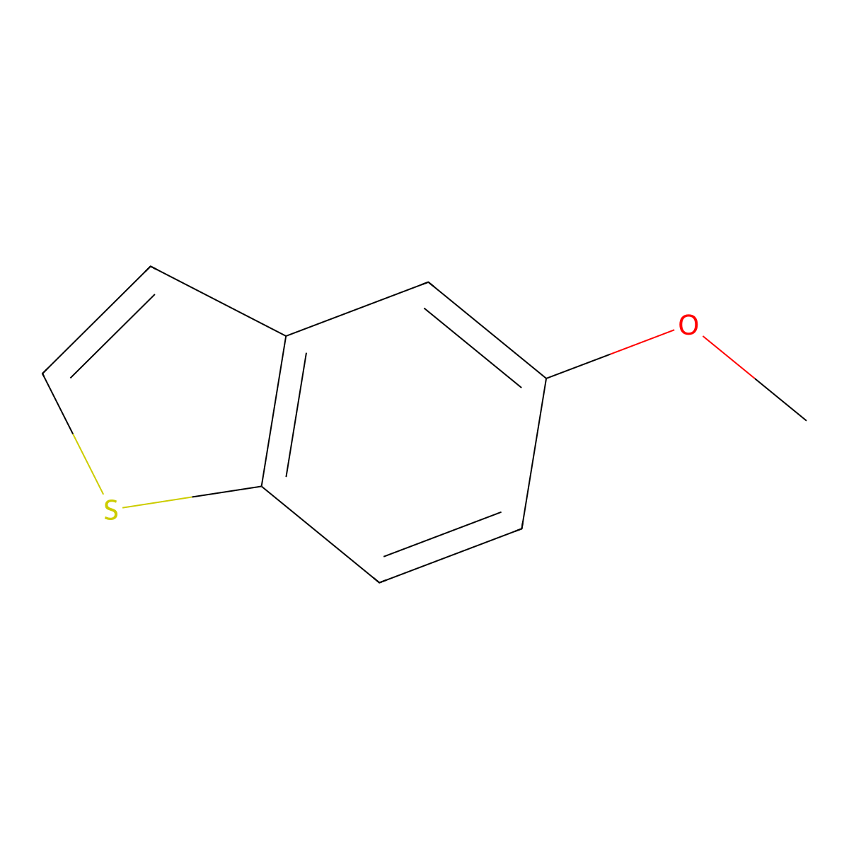 5-Methoxy-1-benzothiophene molecular structure, CAS 20532-30-3