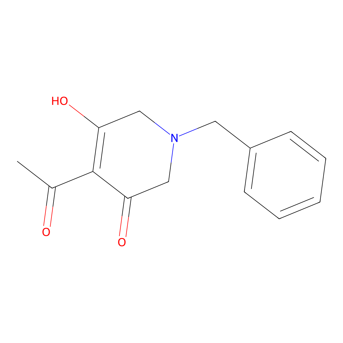 1-Benzyl-4-(1-hydroxyethylidene)piperidine-3,5-dione molecular structure, CAS 2053249-20-8
