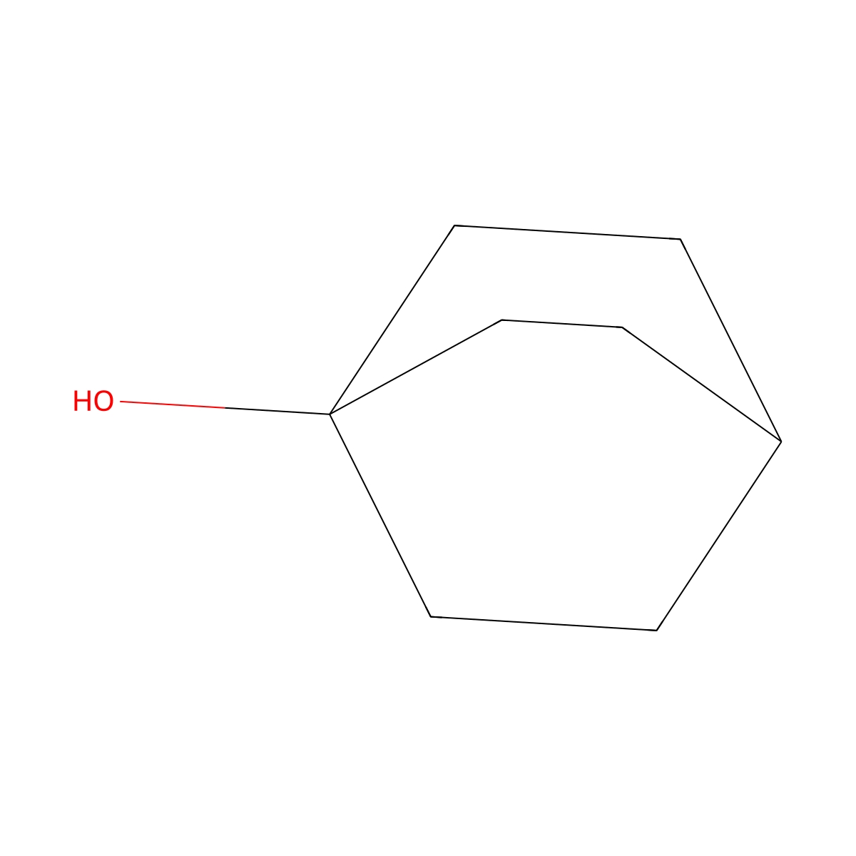 Bicyclo(2.2.2)octan-1-ol molecular structure, CAS 20534-58-1