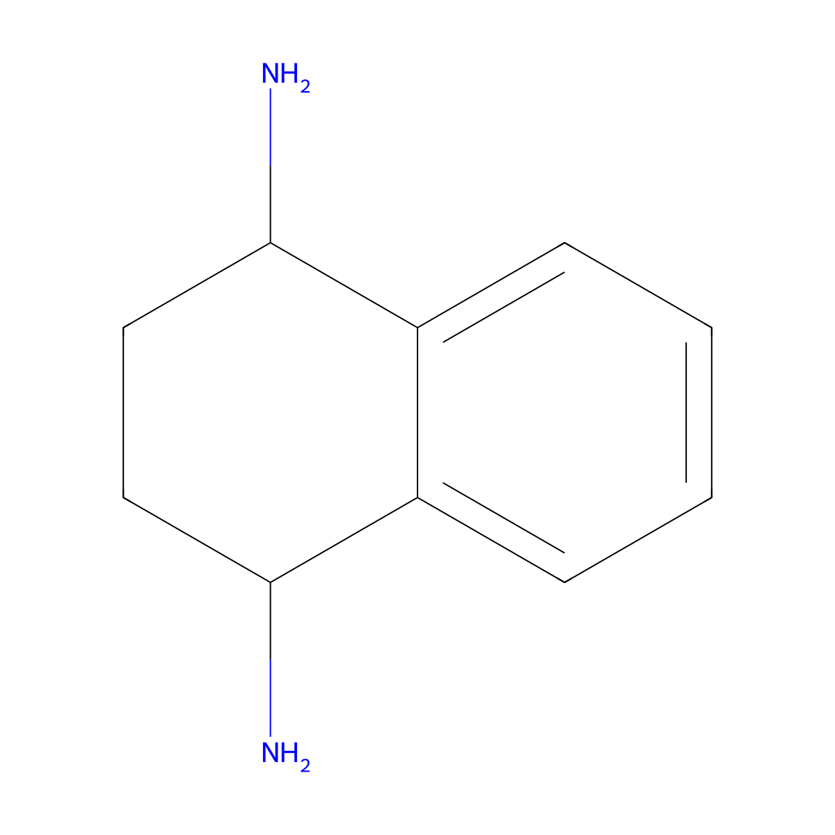 (1R,4S)-1,2,3,4-tetrahydronaphthalene-1,4-diamine (racemic) molecular structure, CAS 2053652-14-3