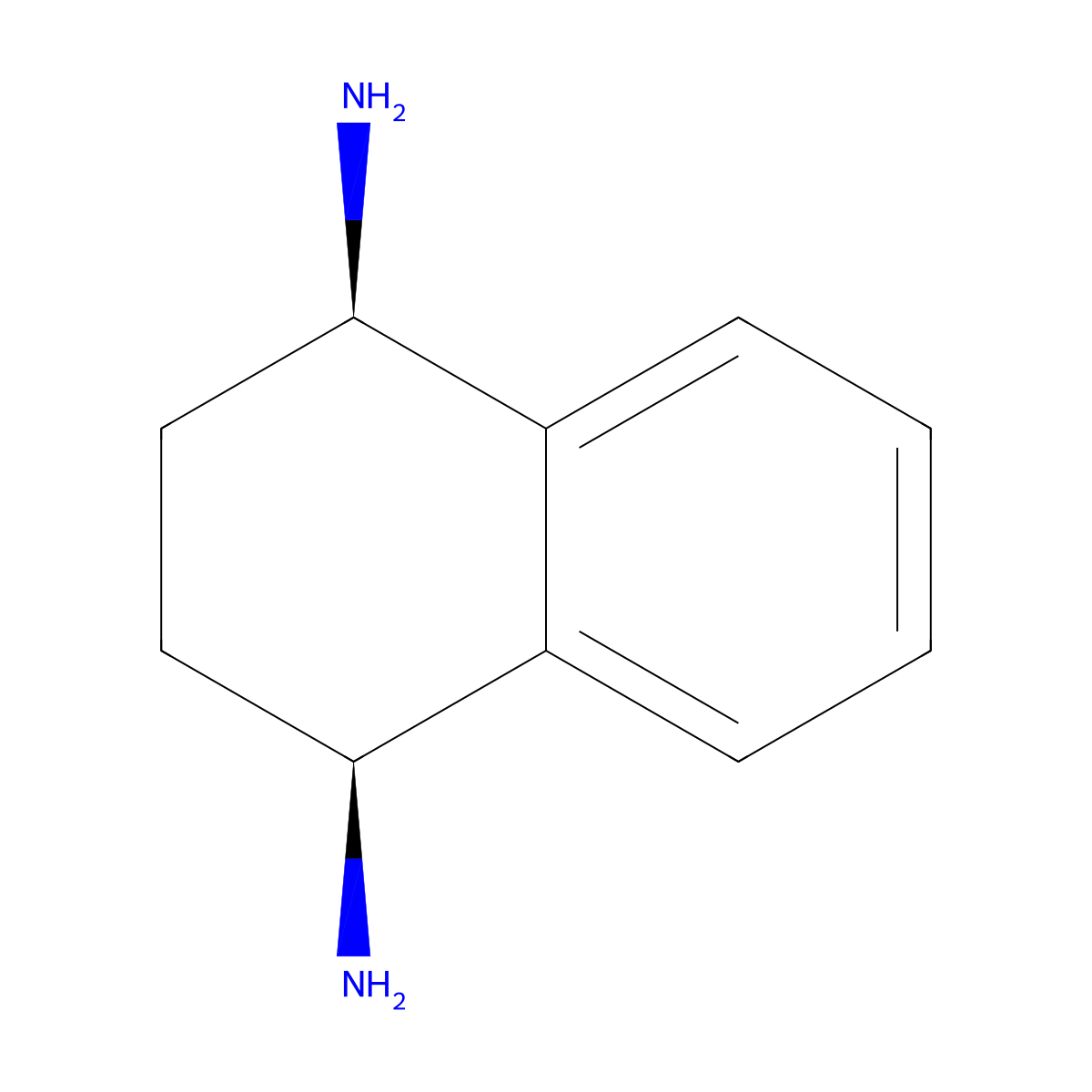 (1R,4S)-1,2,3,4-tetrahydronaphthalene-1,4-diamine (racemic) molecular structure, CAS 2053652-14-3