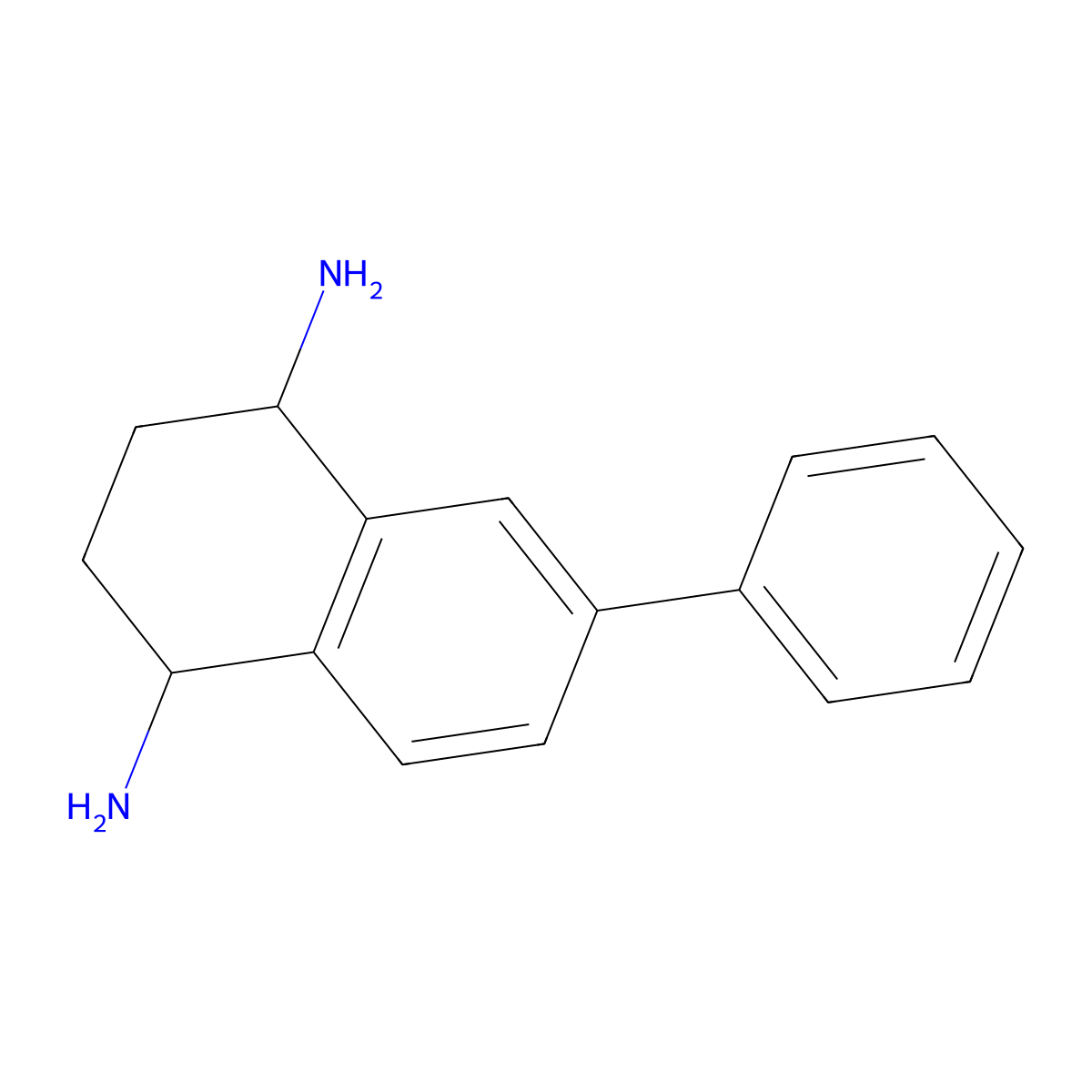 (1R,4S)-6-phenyl-1,2,3,4-tetrahydronaphthalene-1,4-diamine molecular structure, CAS 2053652-16-5