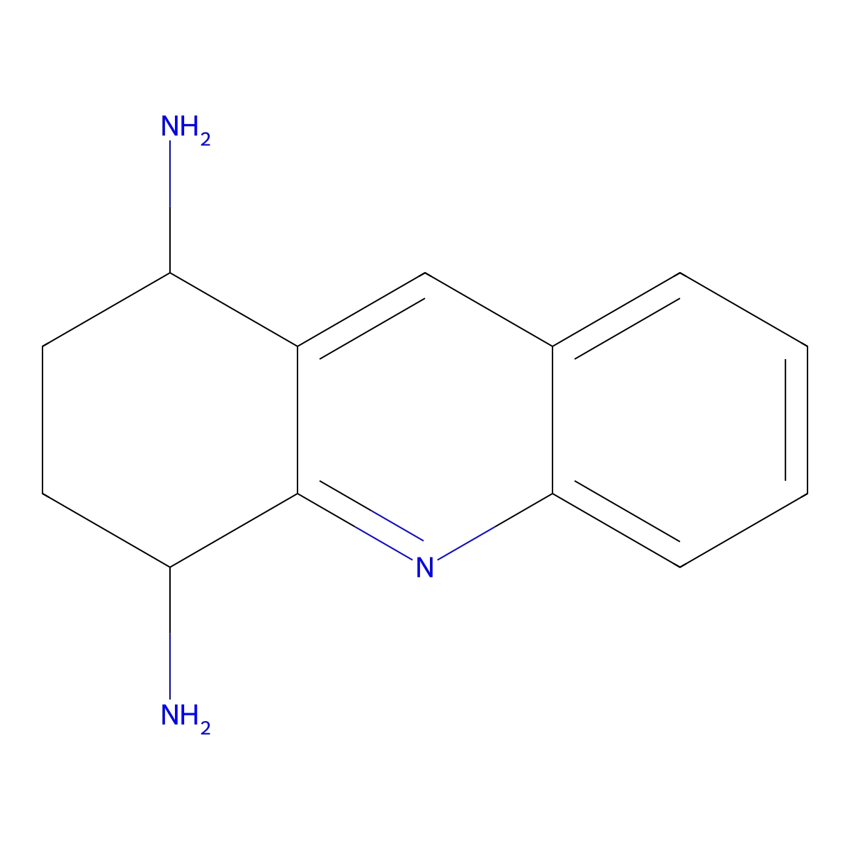 (1S,4R)-1,2,3,4-tetrahydroacridine-1,4-diamine molecular structure, CAS 2053652-20-1