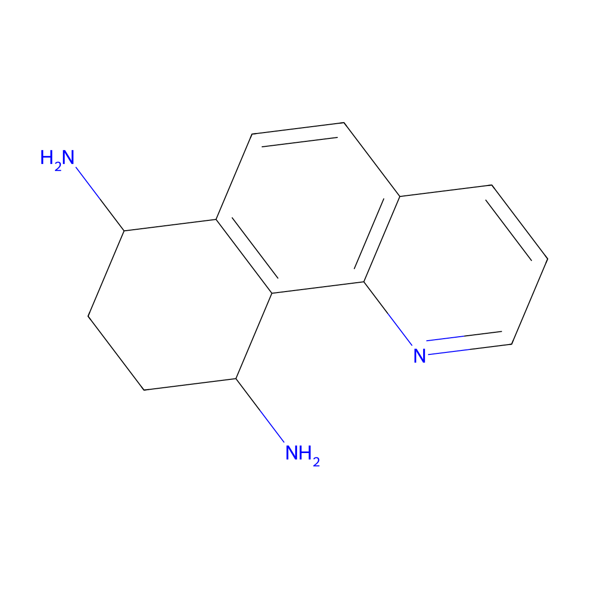(7R,10S)-7,8,9,10-tetrahydrobenzo[h]quinoline-7,10-diamine molecular structure, CAS 2053652-21-2