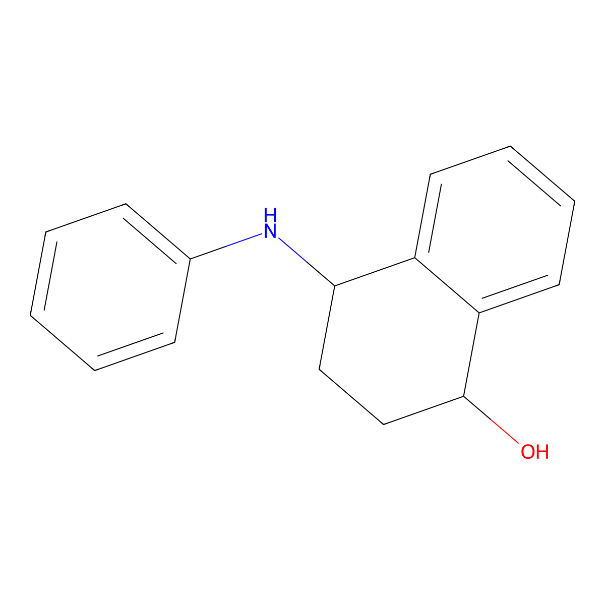 (1R,4S)-4-anilinotetralin-1-ol molecular structure, CAS 2053652-28-9