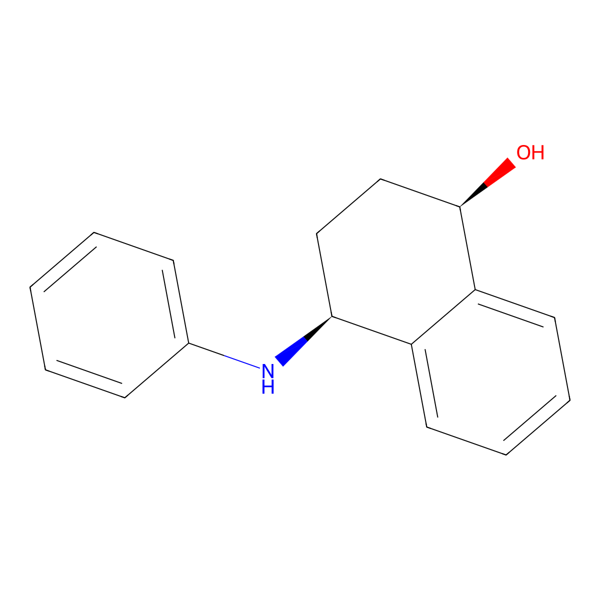 (1R,4S)-4-anilinotetralin-1-ol molecular structure, CAS 2053652-28-9