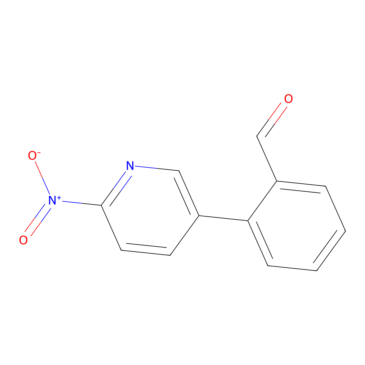 2-(6-Nitropyridin-3-yl)benzaldehyde molecular structure, CAS 2053898-58-9