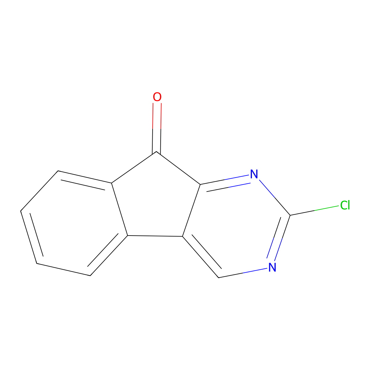 2-chloro-9H-indeno[2,1-d]pyrimidin-9-one molecular structure, CAS 2053898-74-9