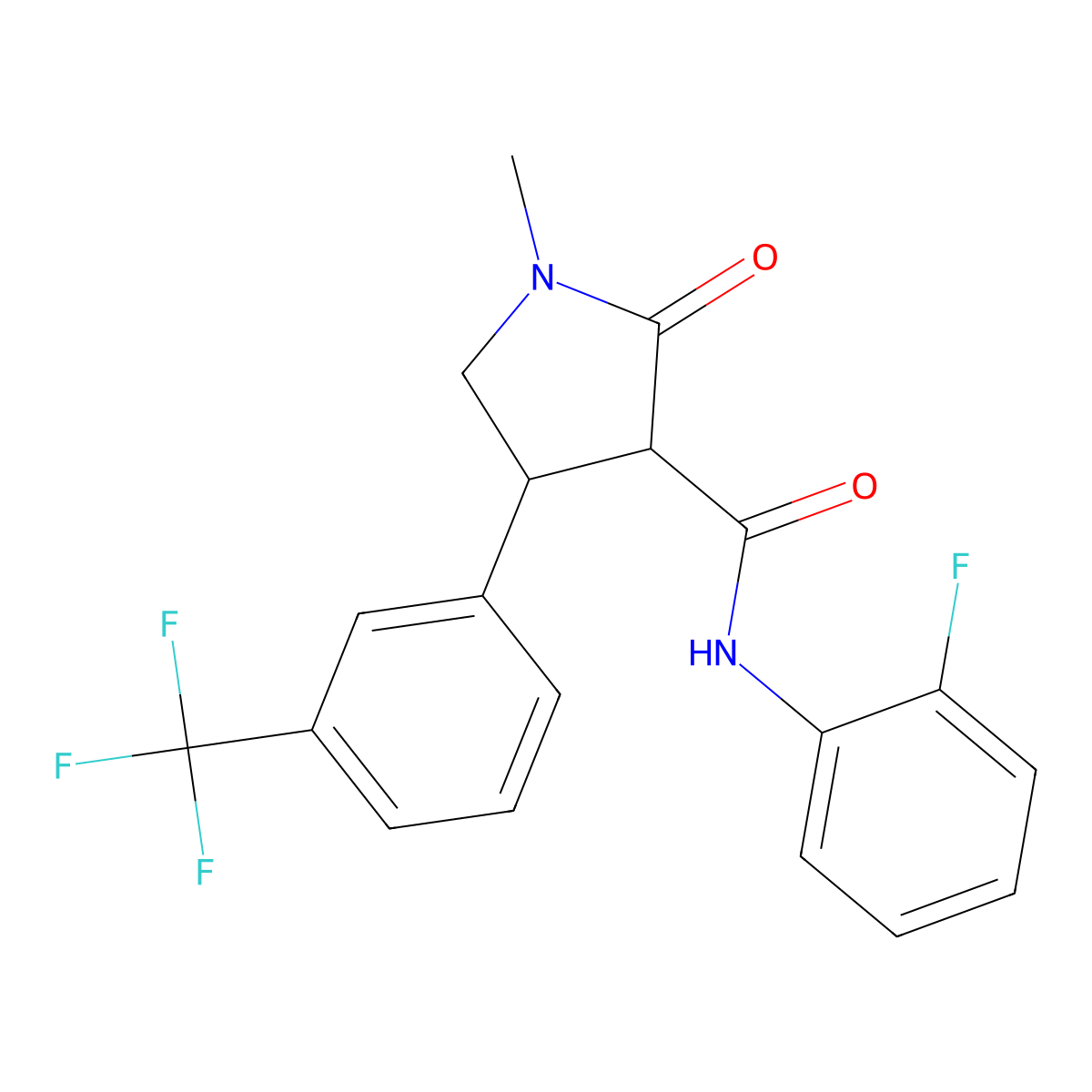 Tetflupyrolimet molecular structure, CAS 2053901-33-8