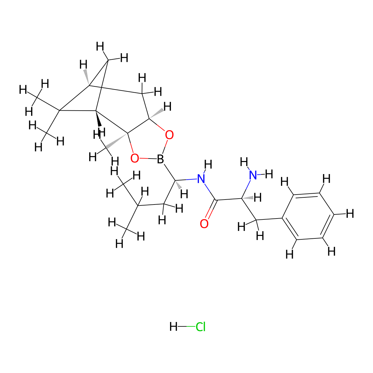 Phenylalanin-isobutylboronsaure-ester molecular structure, CAS 205393-21-1