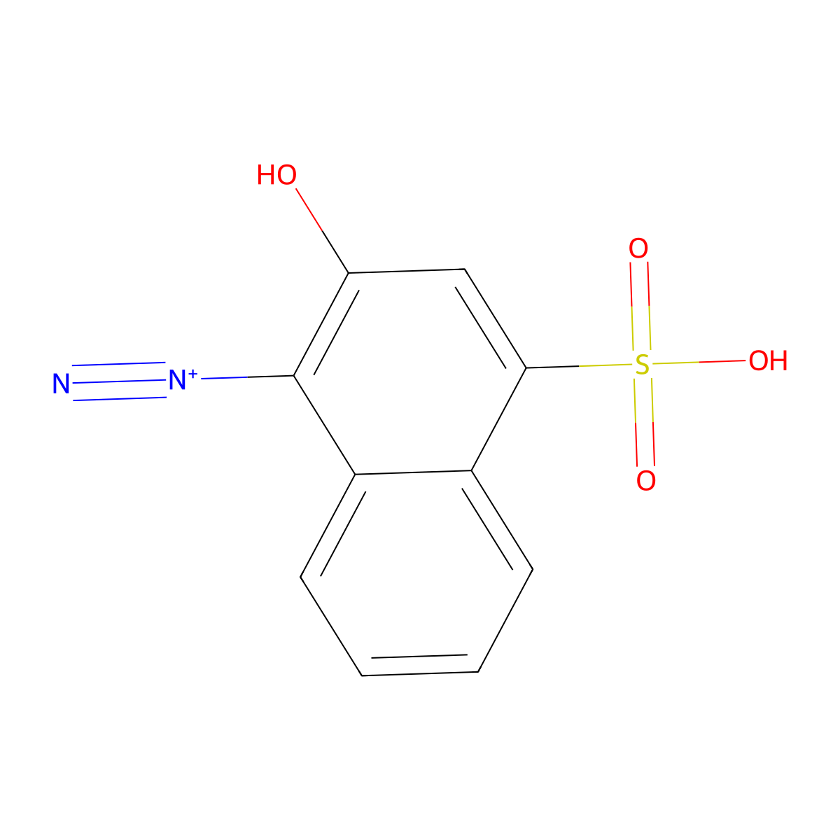 1-Diazo-2-naphthol-4-sulfonic acid molecular structure, CAS 20541-54-2